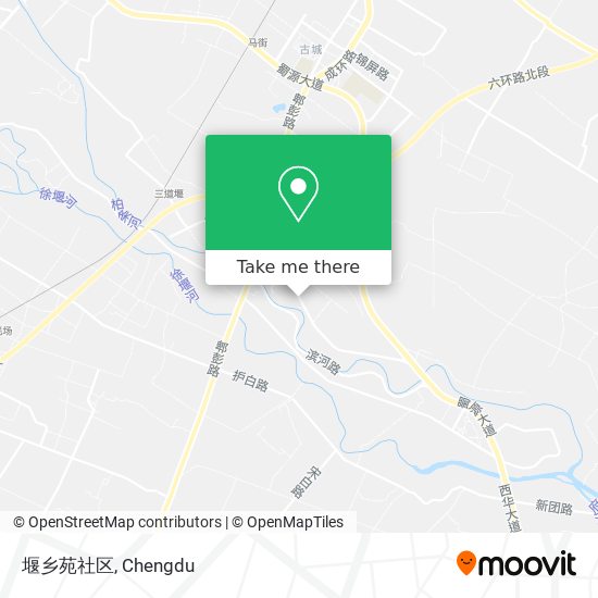 堰乡苑社区 map