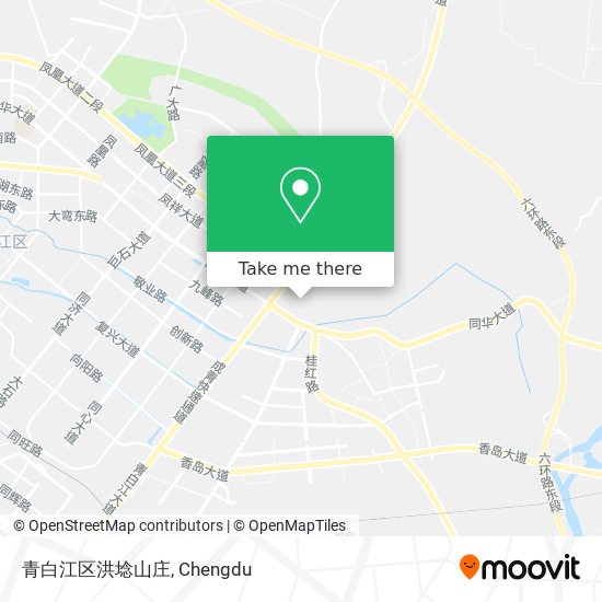 青白江区洪埝山庄 map