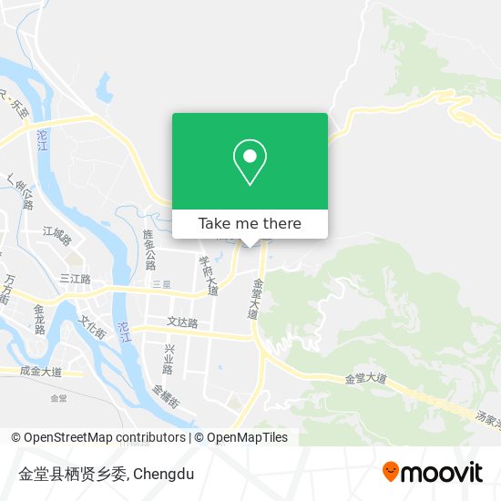 金堂县栖贤乡委 map