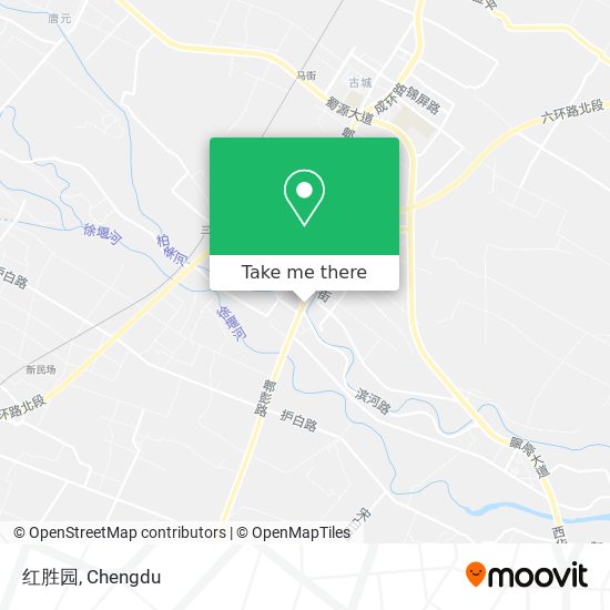 红胜园 map
