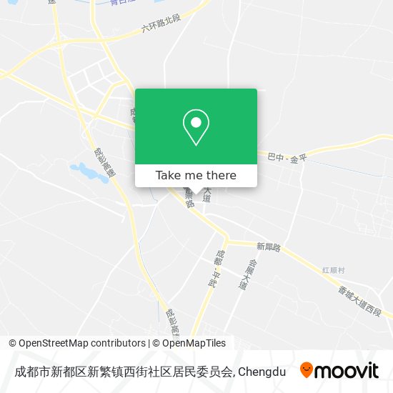 成都市新都区新繁镇西街社区居民委员会 map
