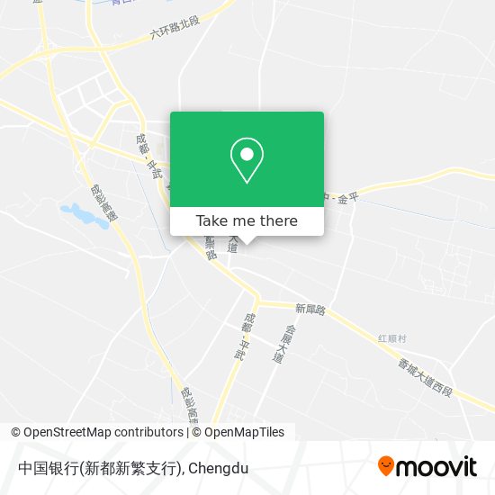 中国银行(新都新繁支行) map