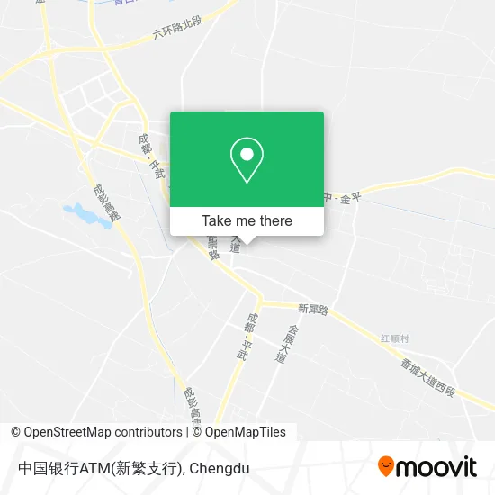 中国银行ATM(新繁支行) map