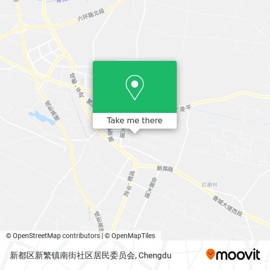 新都区新繁镇南街社区居民委员会 map