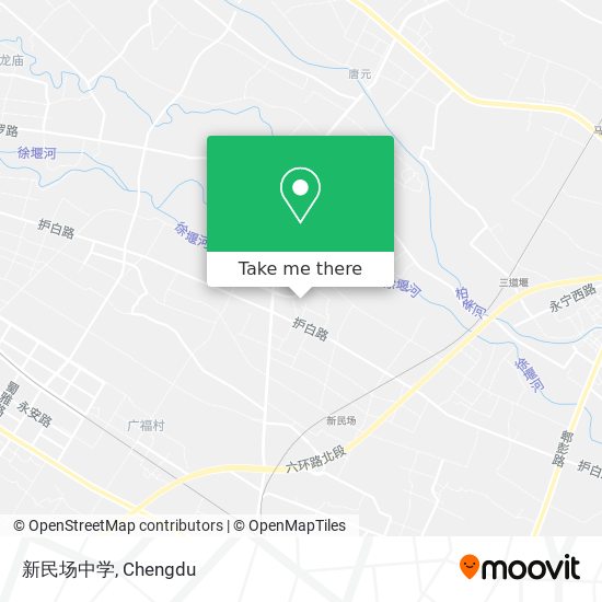 新民场中学 map