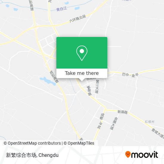 新繁综合市场 map