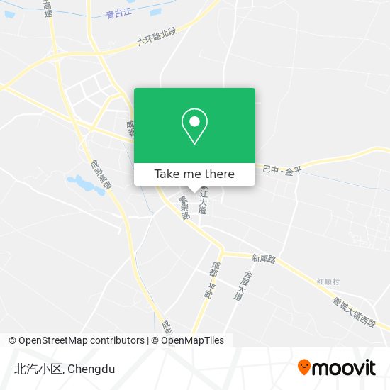 北汽小区 map