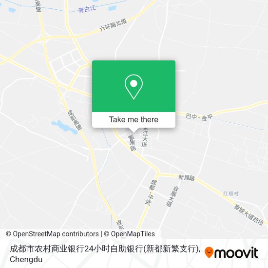 成都市农村商业银行24小时自助银行(新都新繁支行) map