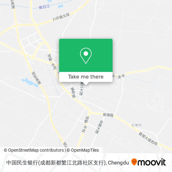 中国民生银行(成都新都繁江北路社区支行) map