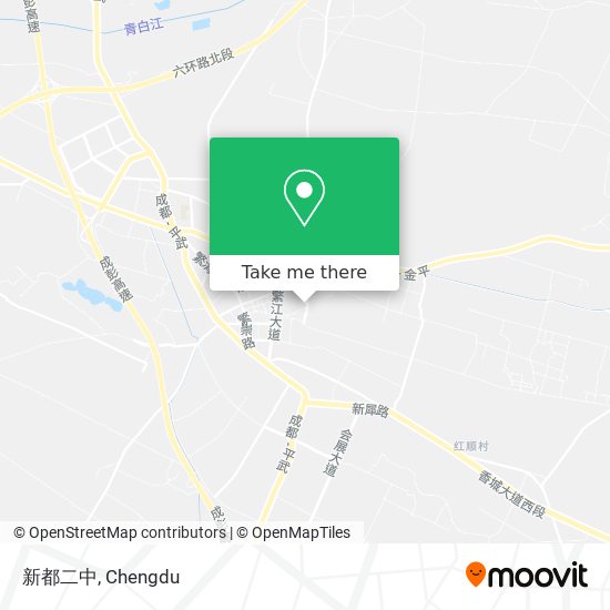 新都二中 map