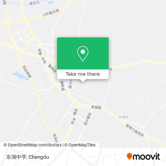 东湖中学 map