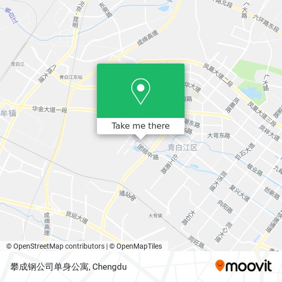 攀成钢公司单身公寓 map