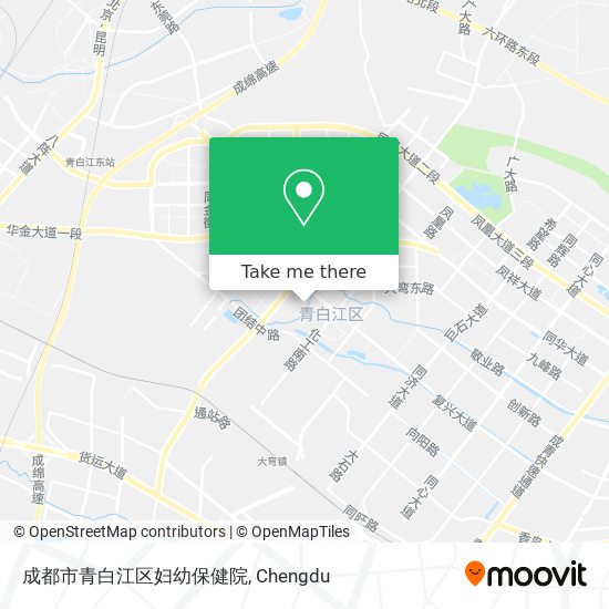 成都市青白江区妇幼保健院 map
