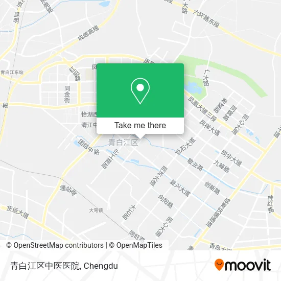 青白江区中医医院 map
