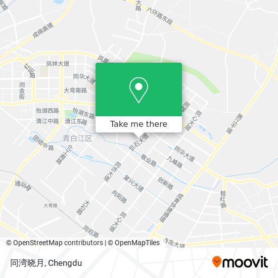 同湾晓月 map