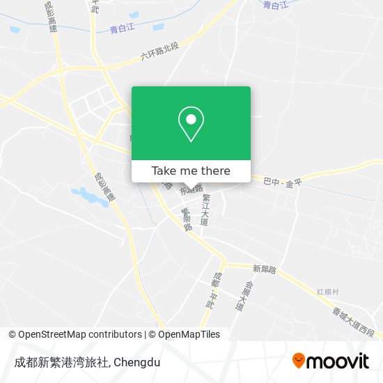 成都新繁港湾旅社 map