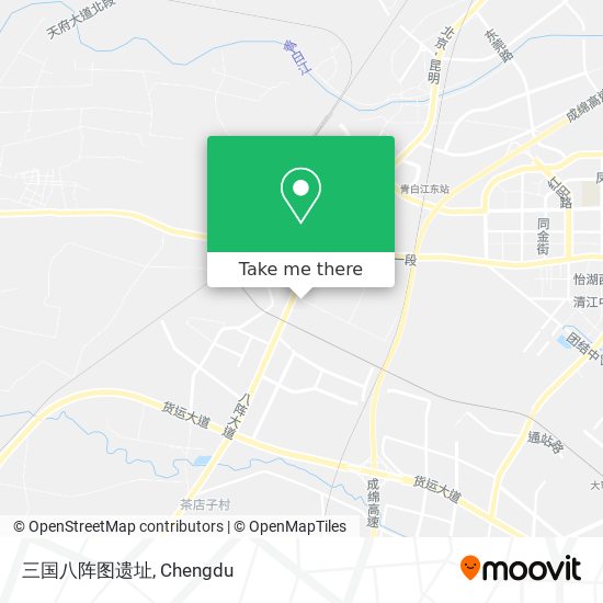 三国八阵图遗址 map