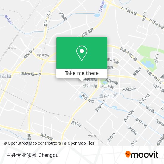 百姓专业修脚 map