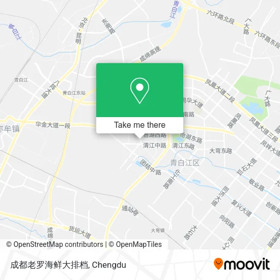 成都老罗海鲜大排档 map