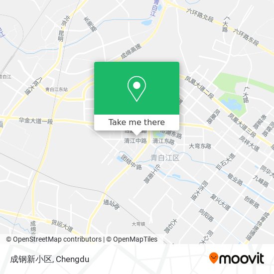 成钢新小区 map