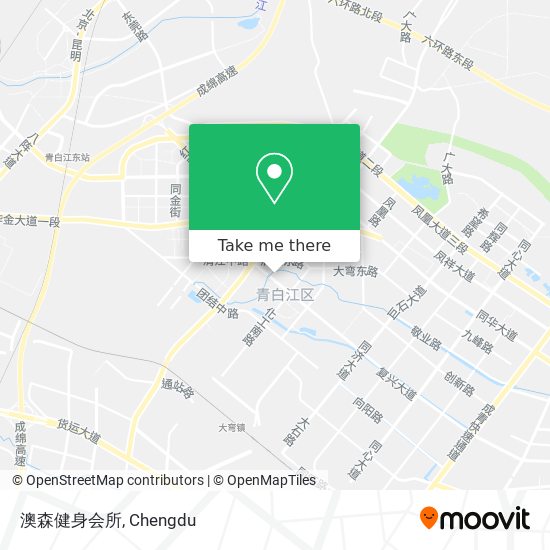 澳森健身会所 map
