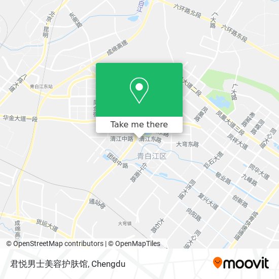 君悦男士美容护肤馆 map