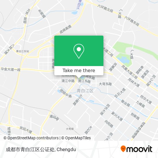 成都市青白江区公证处 map