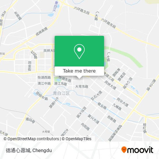 德通心愿城 map