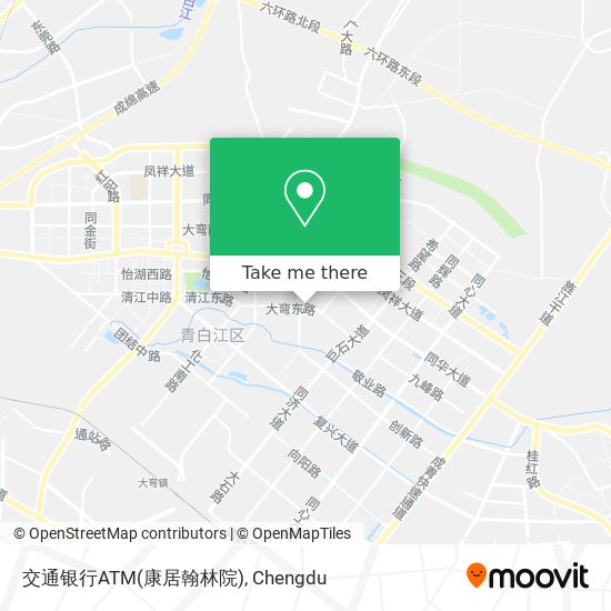 交通银行ATM(康居翰林院) map