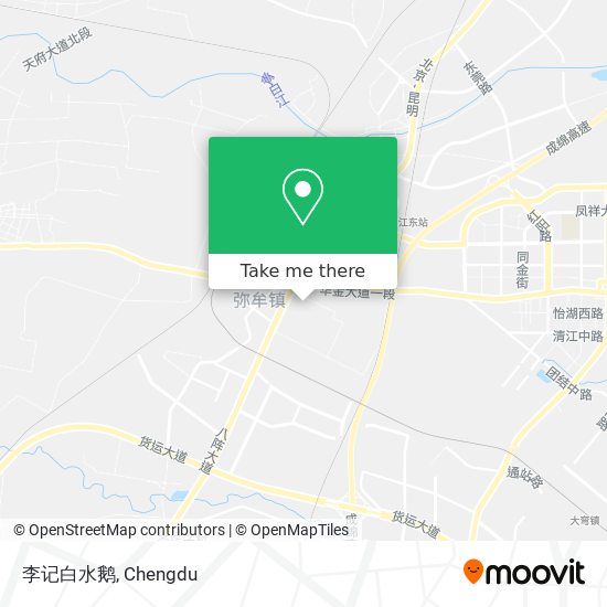 李记白水鹅 map