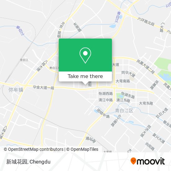 新城花园 map