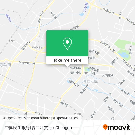 中国民生银行(青白江支行) map