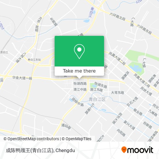 成陈鸭颈王(青白江店) map