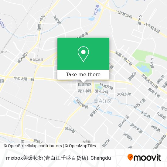 mixbox美爆妆扮(青白江千盛百货店) map