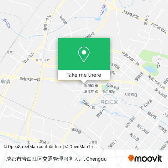 成都市青白江区交通管理服务大厅 map