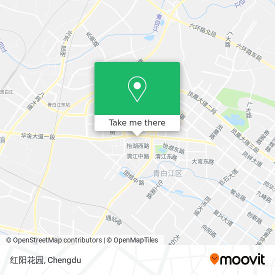 红阳花园 map