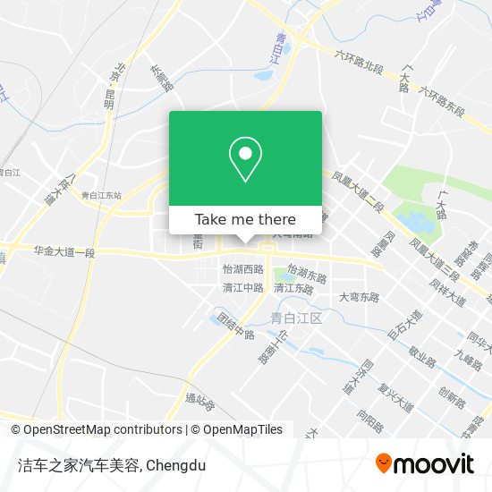 洁车之家汽车美容 map