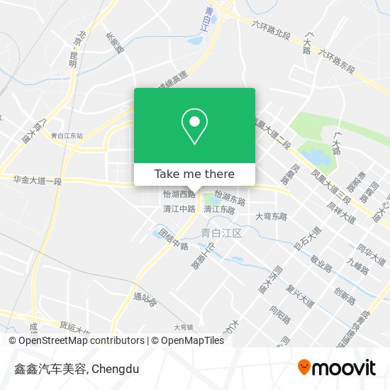 鑫鑫汽车美容 map
