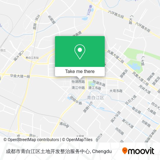 成都市青白江区土地开发整治服务中心 map