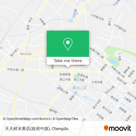 天天鲜水果店(政府中路) map