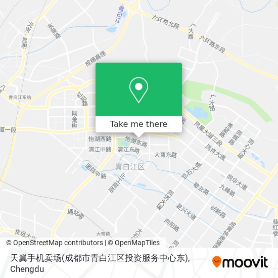 天翼手机卖场(成都市青白江区投资服务中心东) map
