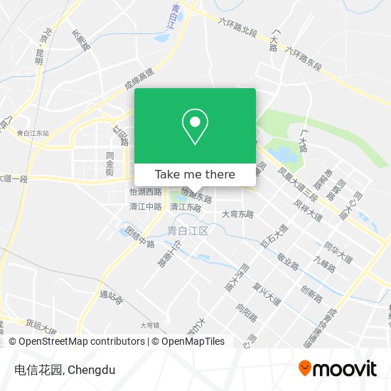 电信花园 map