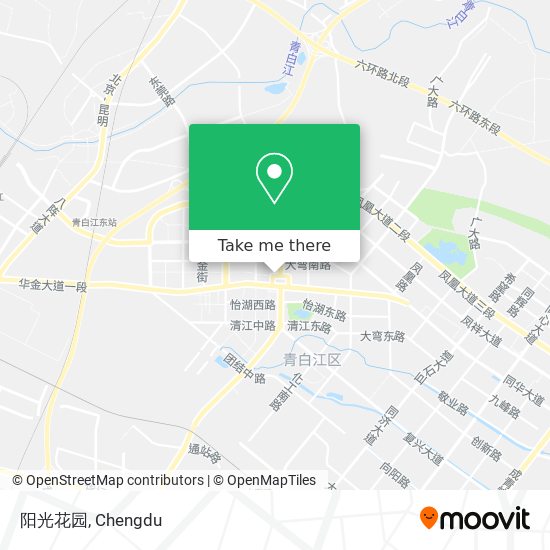 阳光花园 map