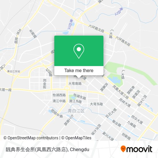 靓典养生会所(凤凰西六路店) map
