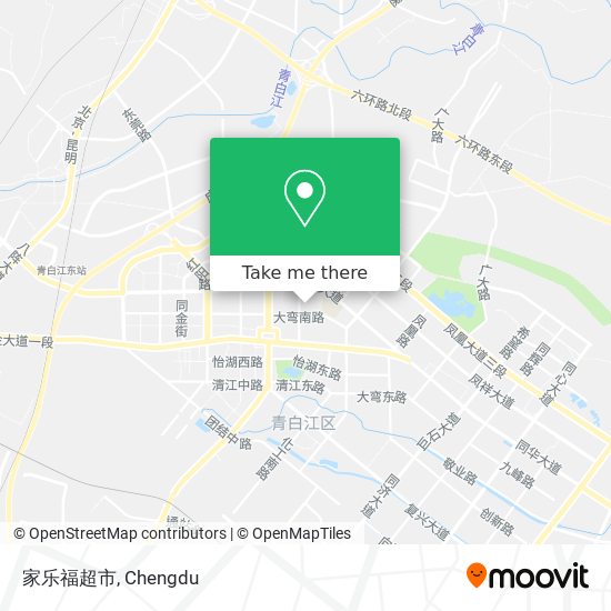 家乐福超市 map
