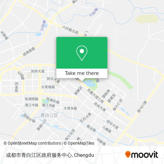 成都市青白江区政府服务中心 map