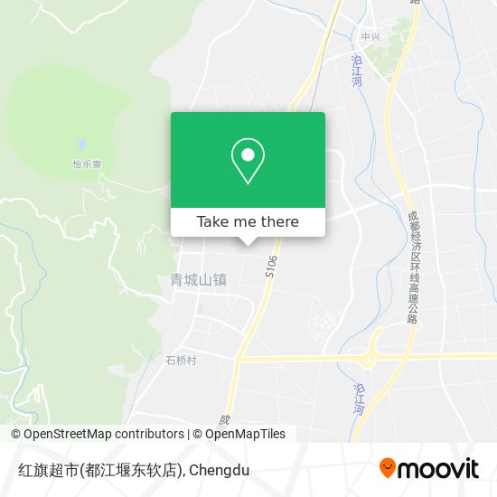 红旗超市(都江堰东软店) map