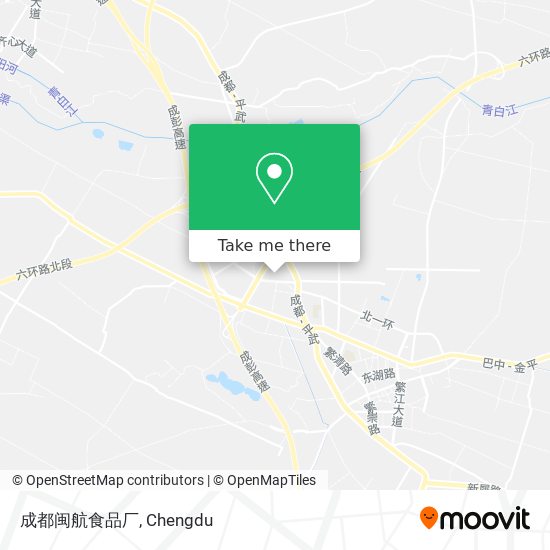 成都闽航食品厂 map