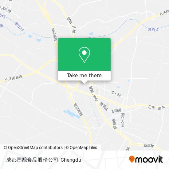 成都国酿食品股份公司 map