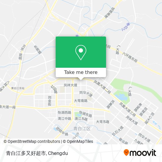 青白江多又好超市 map